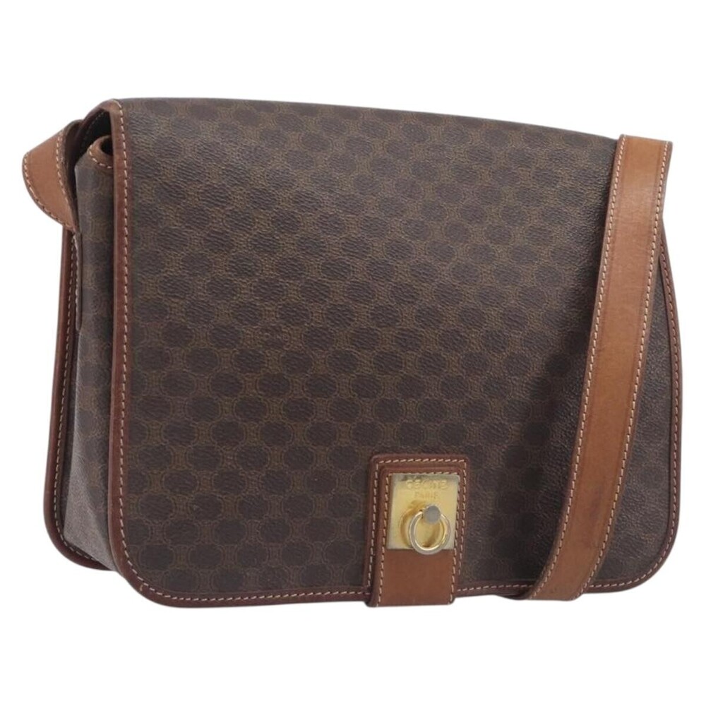 Celine Vintage Macadam Canvas and Leather